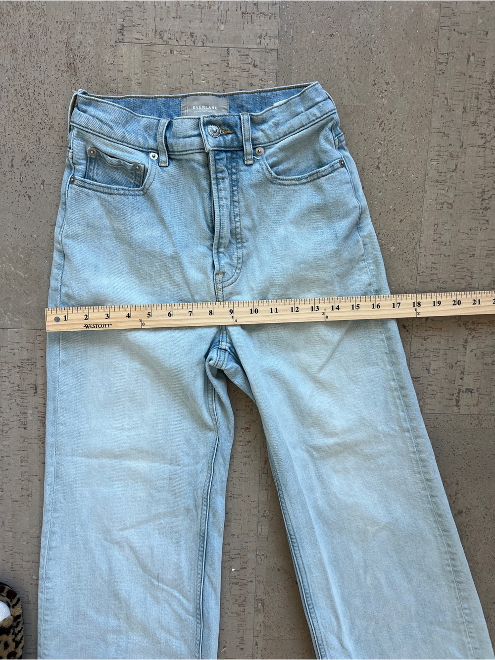 Everlane The Way-High Sailor Jean Womens 25S High Rise Wide Leg Light Wash Denim - Picture 8 of 9